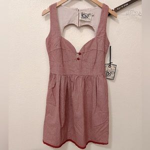 Open Back Heart-Shaped Dress